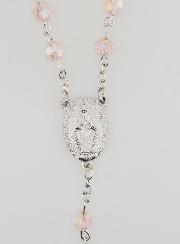 Chapelet Perles Facettées Roses - Miraculeuse