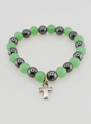 Bracelet en Pierres Naturelles d'Hématite & Aventurine