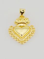 Pendentif Ex-Voto en Laiton Doré - 26mm