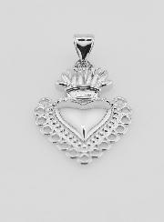 Pendentif Ex-Voto en Laiton Argenté - 25mm