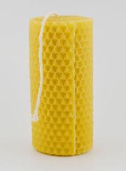 Bougie Naturelle Cire d'Abeille Alvéolée - 10 cm