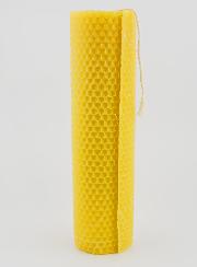 Bougie Naturelle Cire d'Abeille Alvéolée - 20 cm