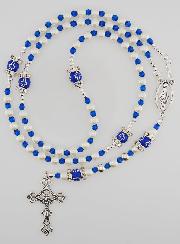 Chapelet Ouvrant Vierge Marie - Perles Bleues