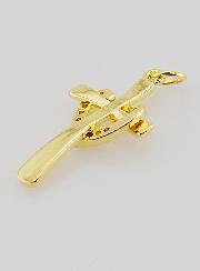 Pendentif Croix Coeur Enlacé - 25mm