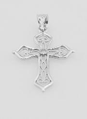 Pendentif Croix Ajourée Arabesques - 20mm