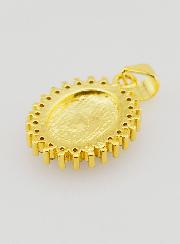 Médaille Vierge Miraculeuse Noir Irisé - 17mm