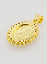 Médaille Vierge Miraculeuse Bleu - 17mm