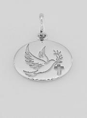 Médaille de Confirmation Saint Esprit en Argent