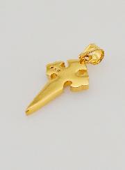 Croix de Saint Jacques en Plaqué Or & Émail - 17mm