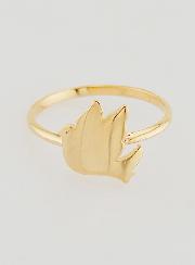 Bague Colombe de la Paix en Plaqué Or - T52