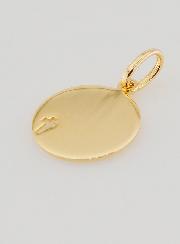 Médaille Esprit Saint & Croix en Plaqué Or - 15mm