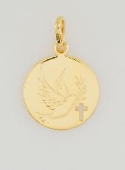 Médaille de Confirmation Saint Esprit Plaqué Or