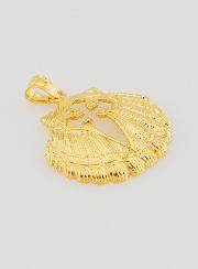 Médaille Coquille & Croix de Saint Jacques - 18mm