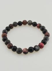 Bracelet Rhodonite - Onyx - Larvikite - 8mm