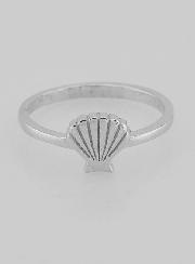 Bague Argent Coquille St Jacques de Compostelle - T56