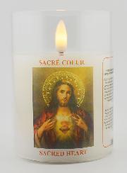 Bougie d'Église à Piles - Sacré Coeur de Jésus