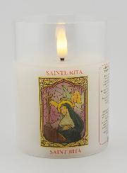 Bougie d'Église à Piles - Sainte Rita