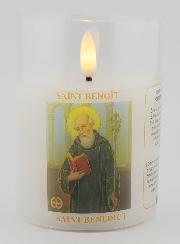 Veilleuse LED - Prière de Saint Benoît