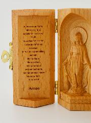Triptyque en Bois Massif - Vierge Miraculeuse