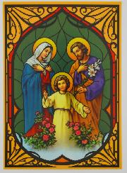 Magnet Fenêtre Vitrail - Sainte Famille