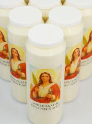 Lot de 10 Bougies de Neuvaine à Sainte Agathe