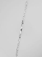 Gourmette Homme en Argent - Maille Figaro 5mm