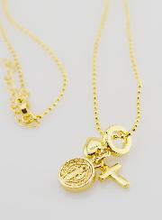 Collier Religieux 3 Breloques - 40cm