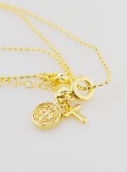 Collier Religieux 3 Breloques - 40cm