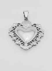 Grand Pendentif Ex Voto en Inox - 37mm