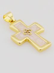 Pendentif Croix Nacre - 20mm