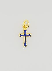 Pendentif Croix Breloque 10mm - Marine