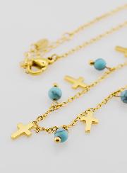 Collier Religieux Croix & Perles