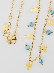 Collier Religieux Croix & Perles