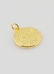 Médaille Croix - Émail Noir