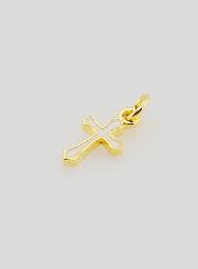 Pendentif Croix Breloque 10mm - Blanc
