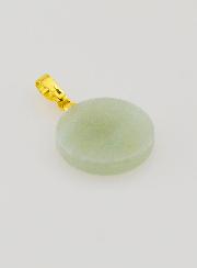 Médaille Translucide Avec Croix - Vert