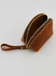 Pochette à Chapelet en Cuir
