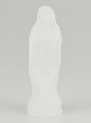 Statue ND de Lourdes en Cristal de Roche - 10cm