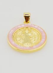Médaille de Saint Benoît - Bord Rose