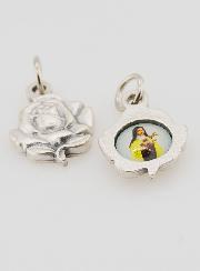 Médaille Rose 14mm - Sainte Thérèse