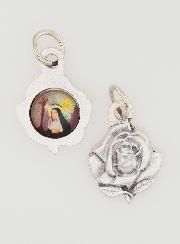 Médaille Rose 14mm - Sainte Rita