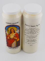 Bougie de Neuvaine à Sainte Agathe Avec Prière