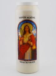 Bougie de Neuvaine à Sainte Agathe Avec Prière