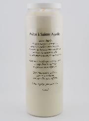 Bougie de Neuvaine à Sainte Agathe Avec Prière