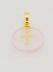 Médaille Translucide Avec Croix