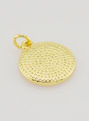 Médaille Croix - Émail Rouge