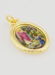 Médaille Saint Raphaël Dorée - 25mm