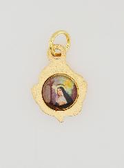 Médaille Rose 14mm Dorée - Sainte Rita