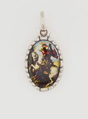 Médaille Bord Torsadé 15mm - Saint Georges