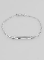 Gourmette de Baptême Enfant en Argent - 15cm